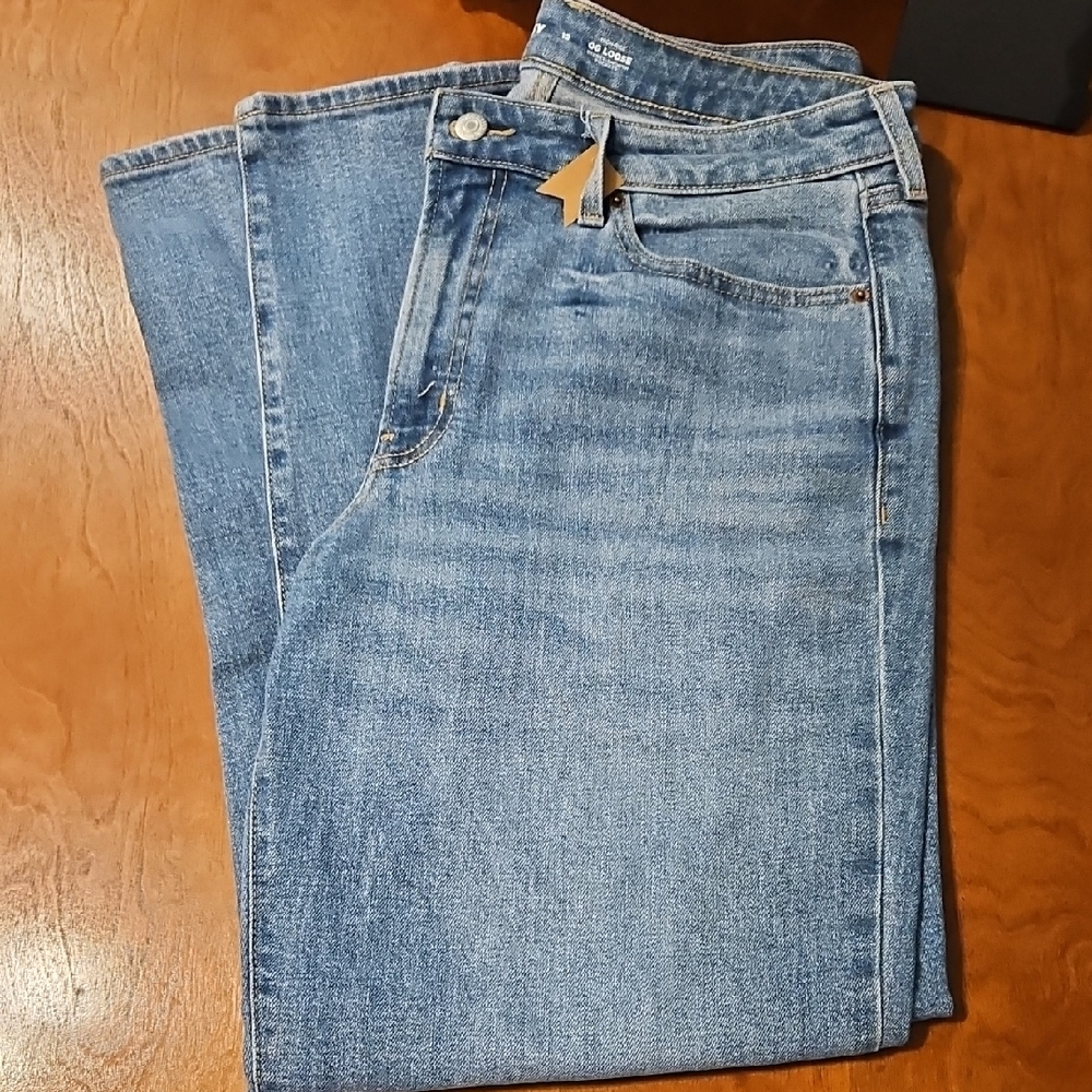 Old Navy Blue Flare Wide Leg Jeans